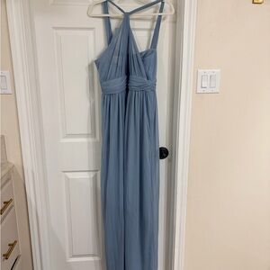 Azazie Blue Maxi Dress